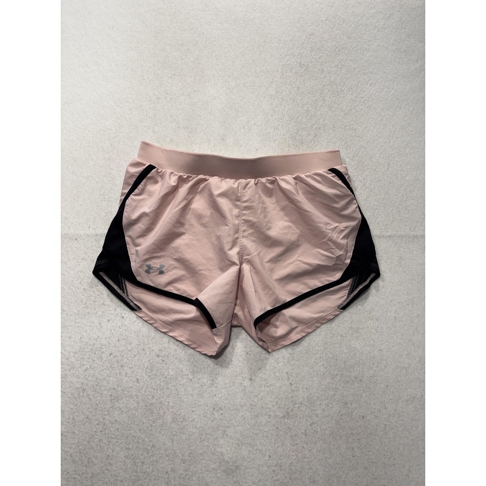 Under Armour Running Shorts Womens Small Pink 3" Inseam Lined HeatGear Athletic